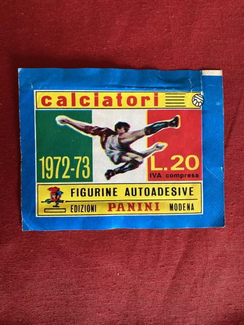 Rare Sealed Packet Bustina Sigillata Figurine Calciatori Panini 1972-73