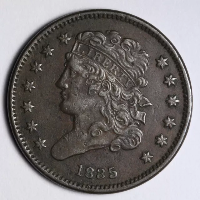 1835 Classic Head Half Cent XF E109 JFM