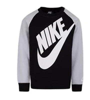 NIKE Futura Crew Boys Sweatshirt Black Size 24 Month *REF47