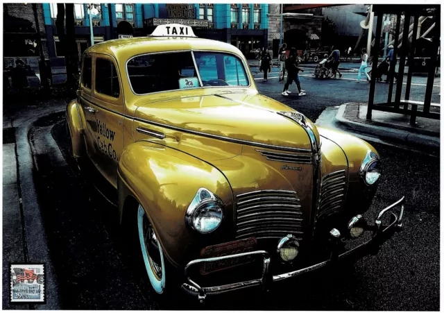Taxi Plymouth Oldtimer Schmuckblatt 9.2