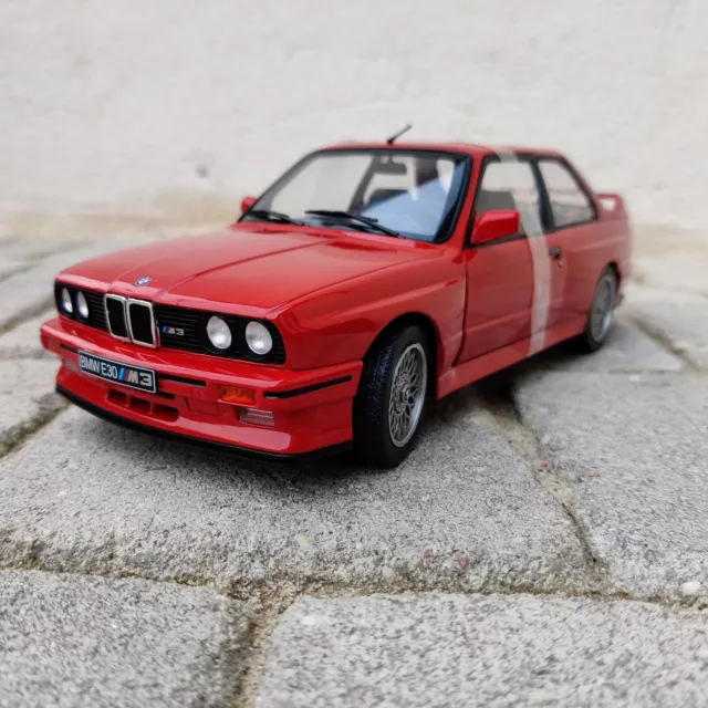 Voiture Solido Bmw E30 M3 Rouge 1986 1:18 Neuf Boite