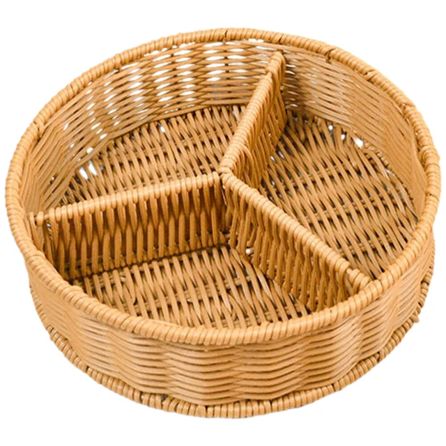 Cesta de almacenamiento para cocina cesta de divisor de frutas mesa de centro bandeja estante de almacenamiento