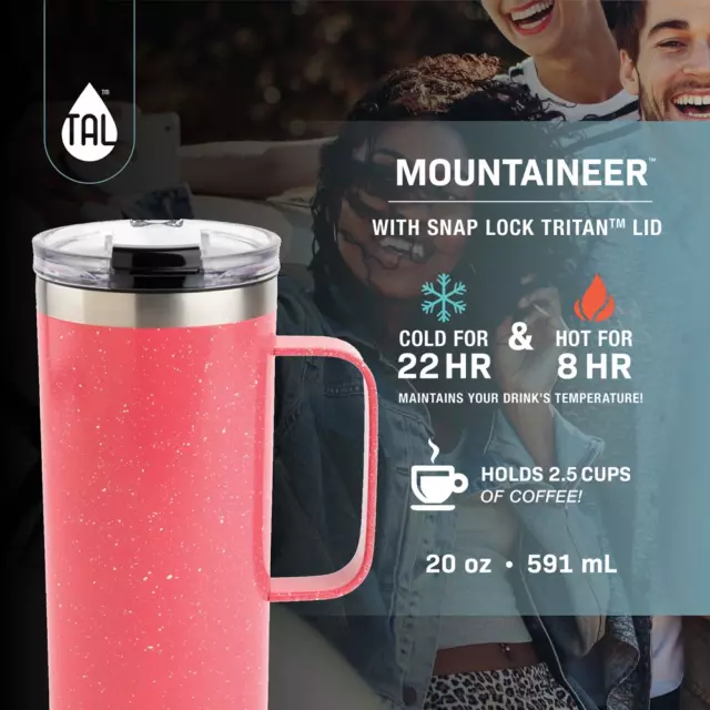 Double Wall Insulated Stainless Steel Mug Hot & Cold Beverages Travel Bottle