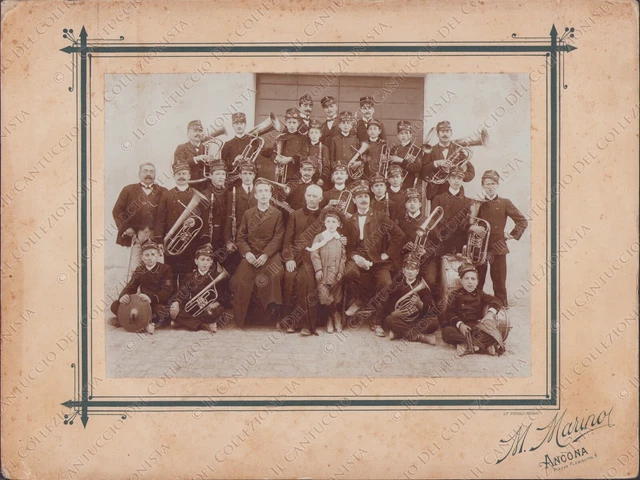1930c ANCONA Banda musicale collegio convitto Foto M. Marino