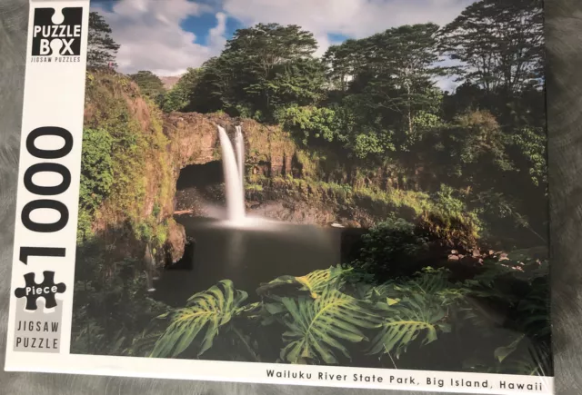 1000 Piece Puzzle Box Jigsaw Puzzle -Wailuku River State Park,Big Island, Hawaii