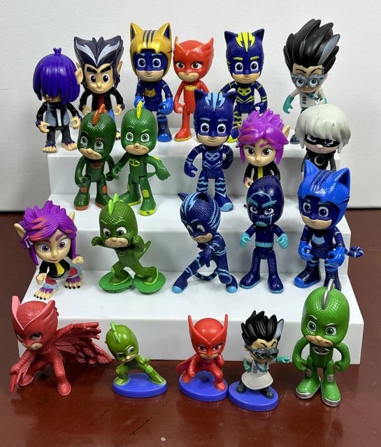 PJ MASKS ACTION Figure Toy Lot of 21 Catboy Gekko Owlette Luna Girl
