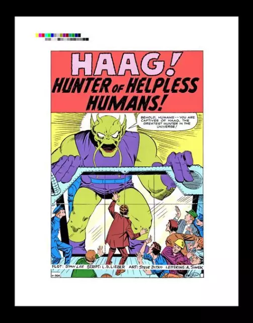 Steve Ditko Tales of Suspense #37 Rare Production Art Pg 1