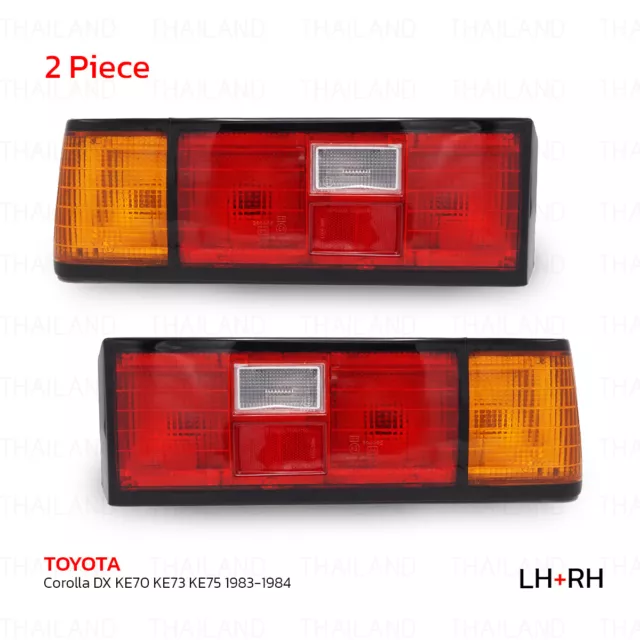 Para Toyota sedán Corolla DX KE70 73 KE77 1982 - 84 par de luces traseras