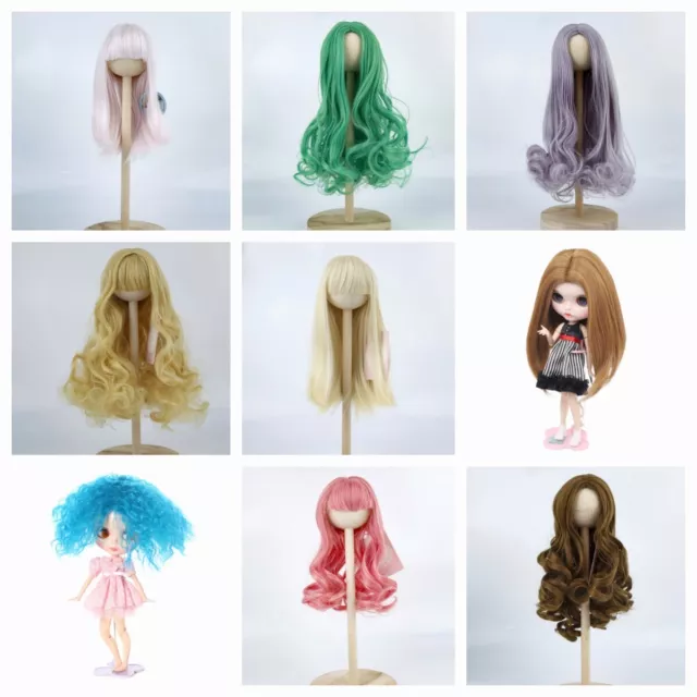 New Sale Blyth Wigs 9-10'' Head Doll Hair For Blythe Pullip Doll Accessories DIY