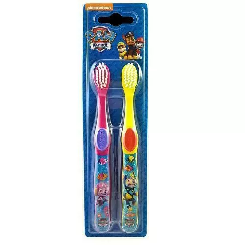 Paw Patrol Twin Pack Toothbrush Kids Favorite Cartoon Character