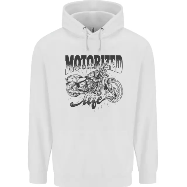 Motorized Life Biker Motorbike Motorcycle Childrens Kids Hoodie