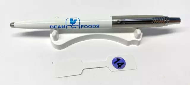 VTG Parker Chrome Pen Jotter USA Ad Promo NOS Arrow Dean Foods Texas 07-14