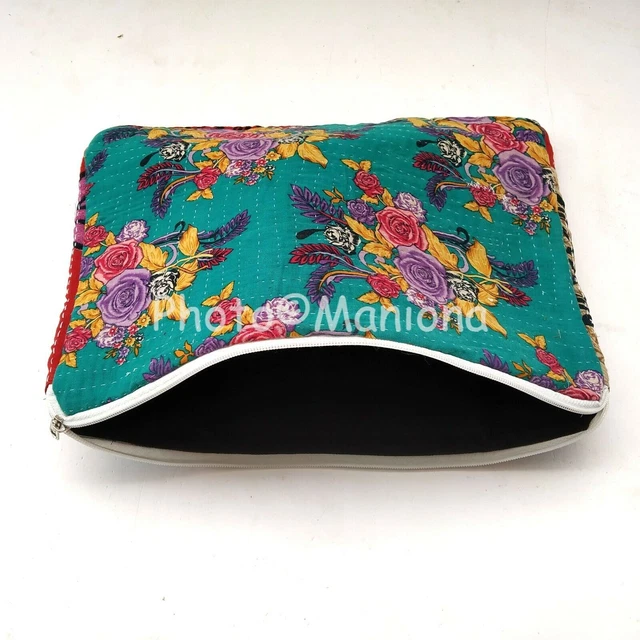 Set mit 4 Stück Vintage Handmade Floral Laptop und Rucksack Handtasche...