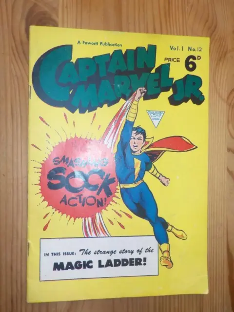 CAPTAIN MARVEL JR. FAWCETT PUBLICATION COMIC,1940's VOL. 1, No.12