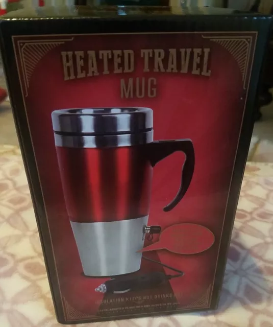 15 oz Heated 12v Travel Coffee Mug New