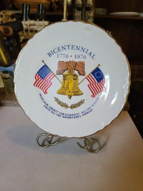 Vintage Bicentennial Collector Plate 1776-1976 United States LIBERTY BELL 9 1/4"