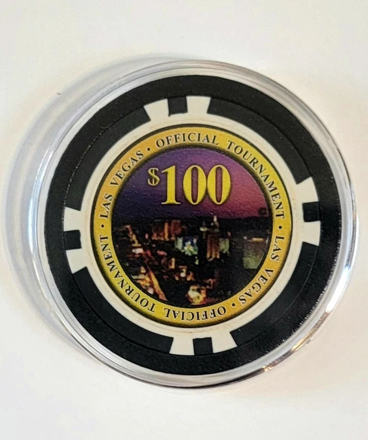 OFFICIAL LAS VEGAS Nevada $100 Poker Tournament Chip