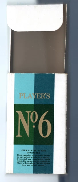 VINTAGE 1970S? John Players No6 Filter Empty Cigarette Packet £5.45