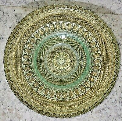 Glass Bowl/Plate/Dish Silver Handmade In Turkey Beautiful Home Décor Decoration