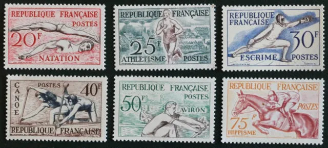 FRANCE STAMP TIMBRES YVERT N° 960/965 " SERIE JO HELSINKI 1952 " NEUFS xx LUXE