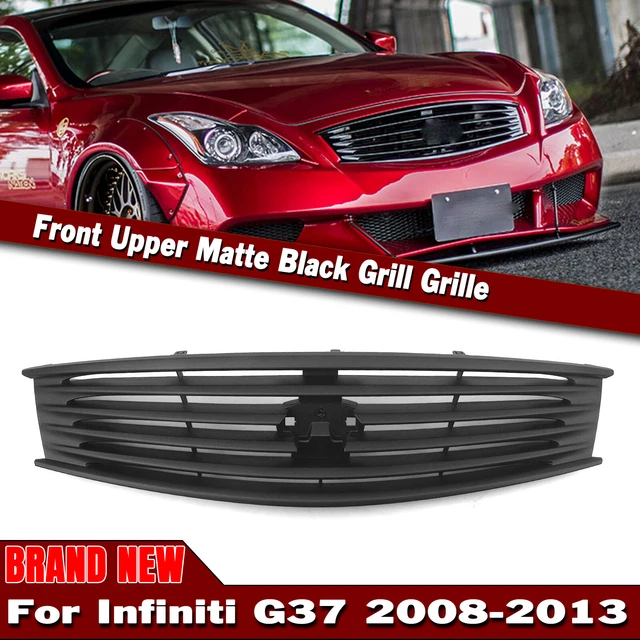 For Infiniti G37 2008-2013 Coupe Q60 2014 2015 Matte Black Front Bumper Grille