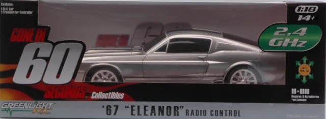 Miniature voiture Radio Comandate RC Greenlight Shelby GT-500 1967 Eleanor