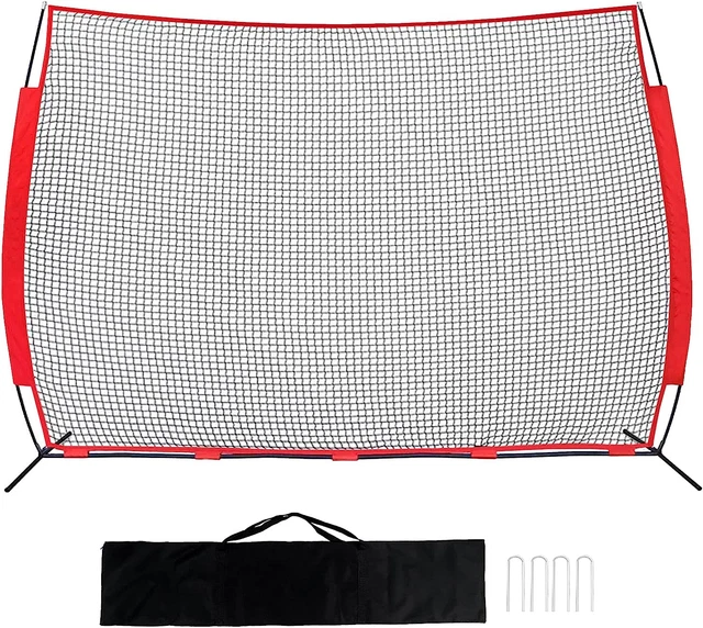 Collapsible Barricade Backstop Net, Portable Barrier Netting, Lacrosse, Baseball