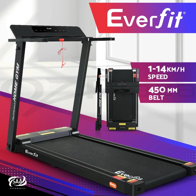 EVERFIT TREADMILL ELECTRIC Home Gym Fitness Exercise Fully Foldable ...