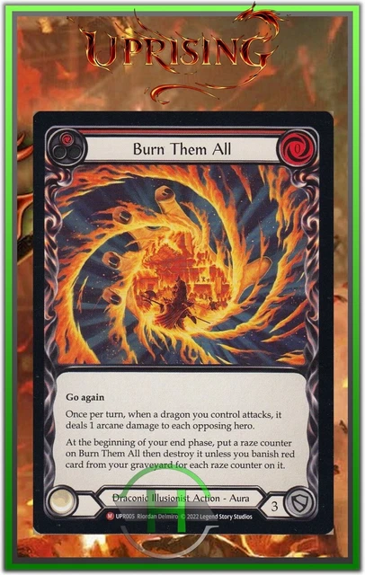 Burn Them All Red - FAB:Uprising - UPR005 - Carte Officielle Anglaise