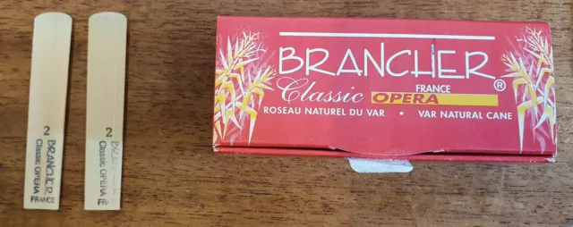 Brancher Classic Opera Reeds, Strength 2 for Bb Clarinet, Box of 2