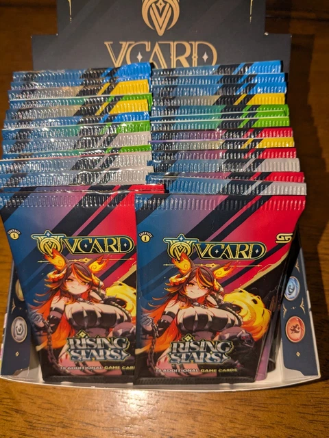 vcard booster box - rising stars VCard Booster Box - Rising Stars (28 Booster Packs) main image 1