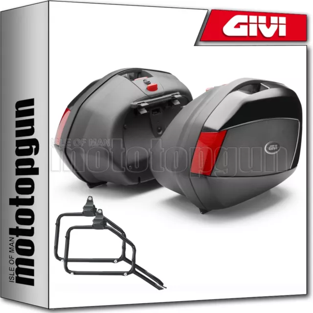 Givi V35N Seitenkoffer + Trager Suzuki Dl 650 V-Strom 2004 04 2005 05 2006 06