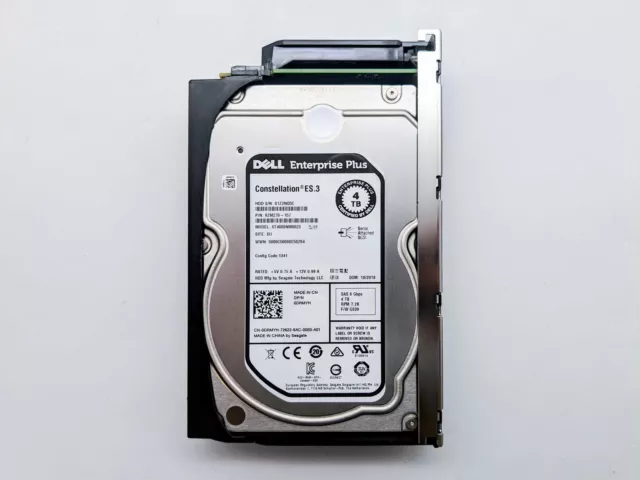 DRMYH 0DRMYH Dell ENTERPRISE 4TB 7.2K 6Gbps 128MB Cache 3.5" SAS HDD Hard Drive