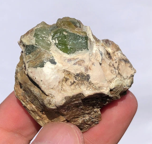 Natural green peridot Crystal specimen Supat valley Pakistan 50gram.
