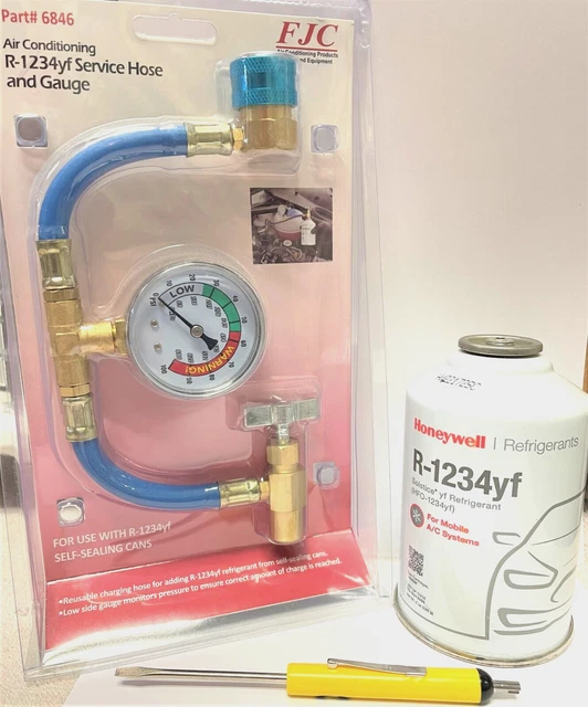 R1234yf Refrigerant Honeywell, 8 oz Solstice® yf Refrigerant, FJC Taper-Gauge