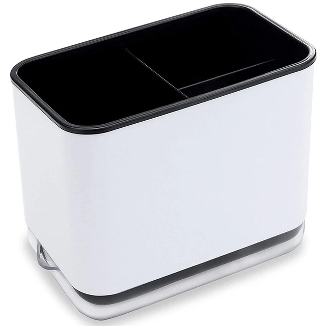 Panier De Rangement Pour évier De Cuisine - Avec Porte-éponge Et Drainage | Organisateur Inox Gris