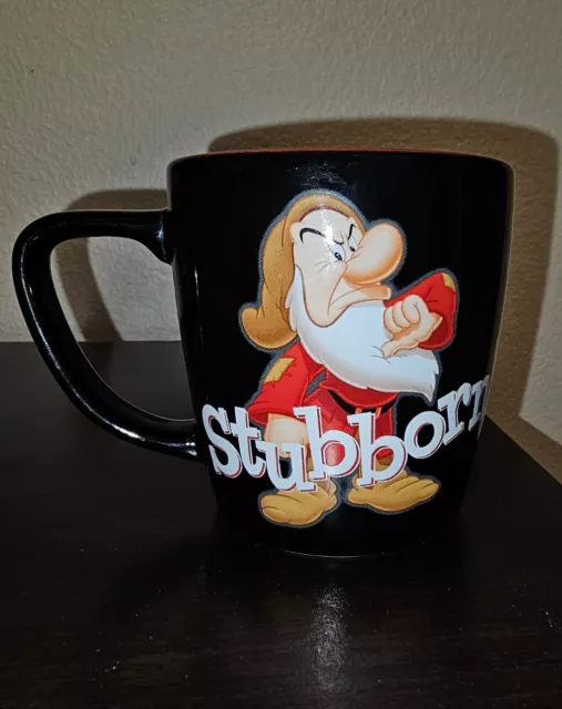 Disney Parks Grumpy Stubborn No! Coffee Mug Tea Cup Seven Dwarfs Embossed 3D
