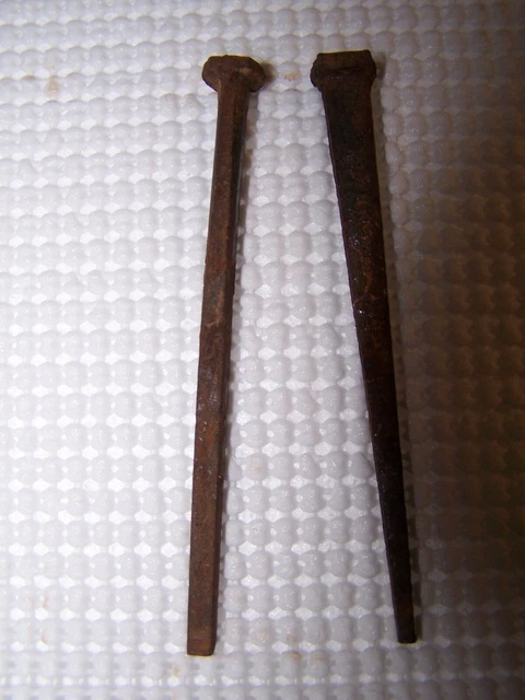Mid through late 1800's, 4" nails from Fort Dodge Iowa. 2