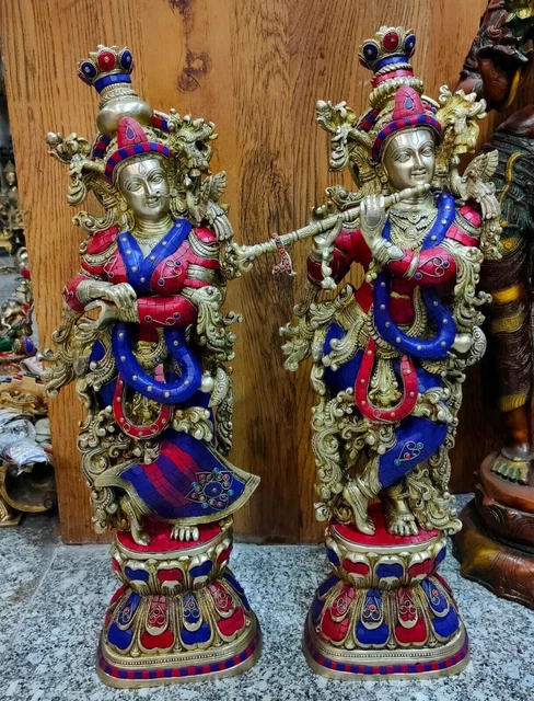 Statue en laiton dé krishna - France