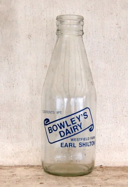 lovely old Bowley of Earl Shilton milk bottle : dairy