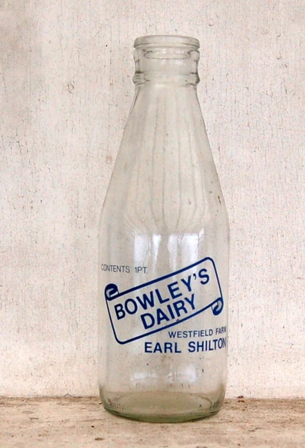 lovely old Bowley of Earl Shilton milk bottle : dairy