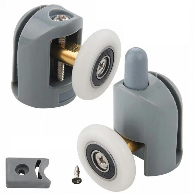 4 piezas de puerta de ducha individual rodillos/unidades/ruedas/rodillos de cuerda 25 mm de diámetro de rueda