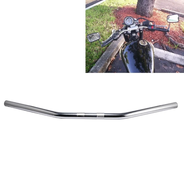 1" Motorcycle Drag Handlebar Chrome For Harley Dyna Kawasaki Honda Yamaha