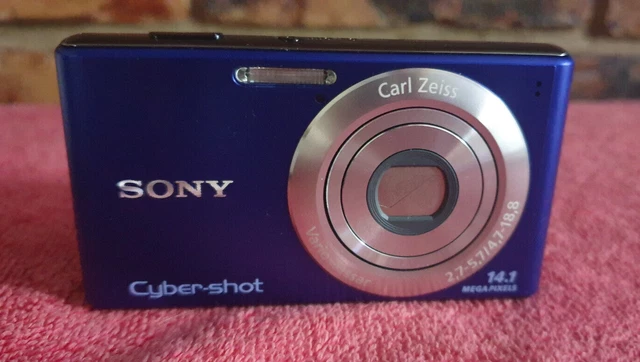 SONY CYBERSHOT DSC-W530 Purple Digital Camera working and