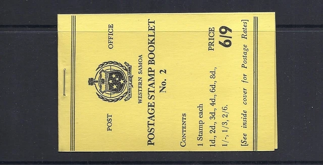 Samoa 1962 Broschüre Sg SB7 VF Nh