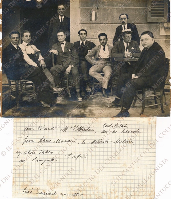 1923 Personaggi della vecchia Pavia Gita PIEVE EMANUELE Milano Fotografia
