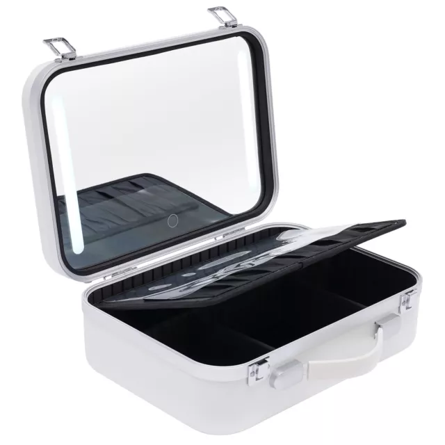 Aluminum Makeup Train Jewelry Storage Box Cosmetic Organizer Travel Case Set NEW