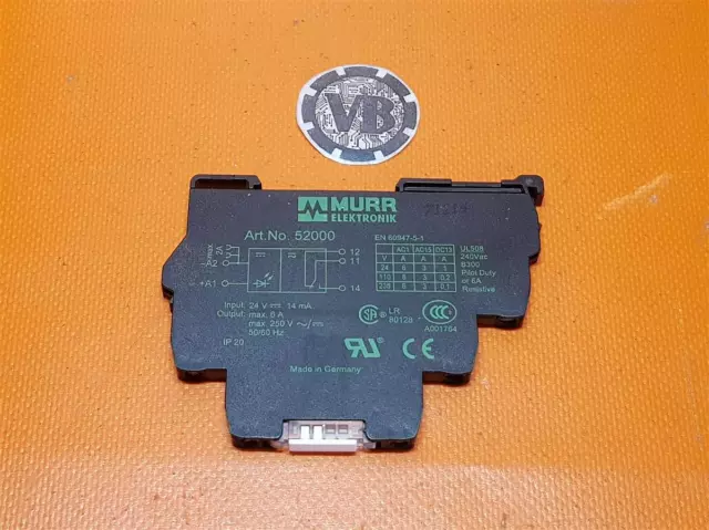 MURR Electronics Relay Item No. 52000