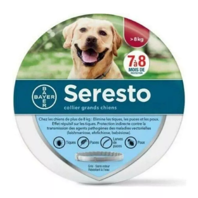 Seresto Bayer - Collare per cani sopra oltre 8 kg medio grandi Antiparassitario