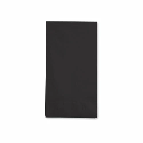 16-Count Touch of Color 3-Ply Paper Guest Napkins, Black Velvet